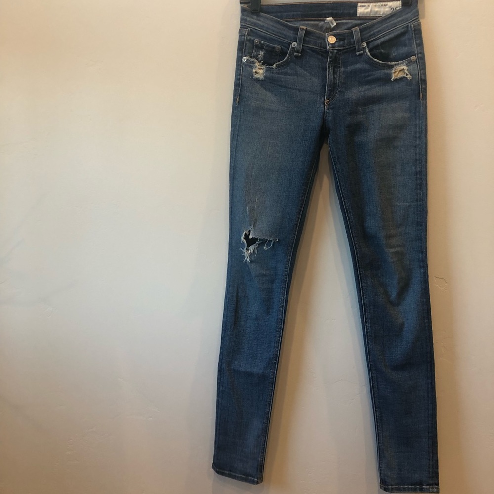 Rag & Bone Destroyed Skinny Stretch Jean